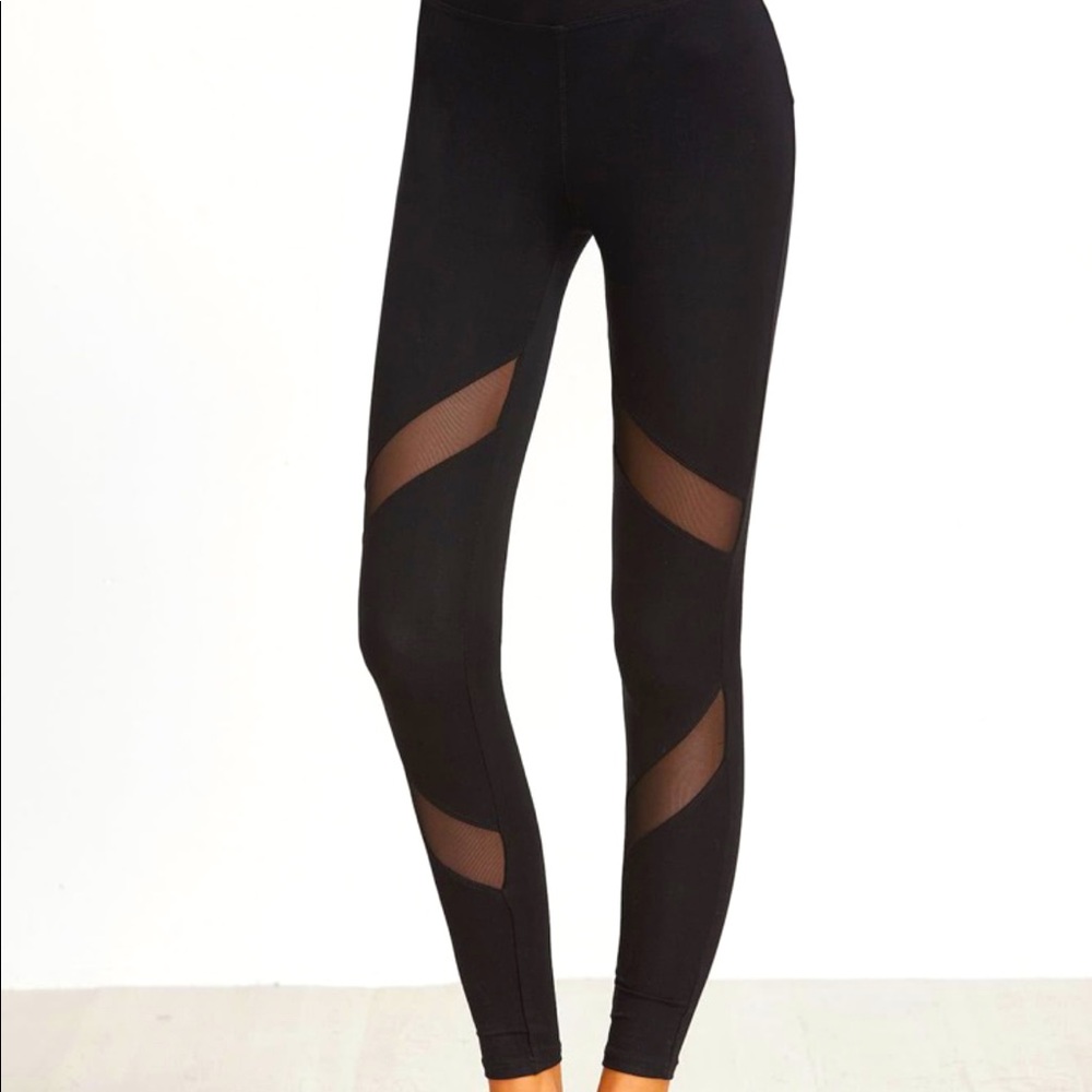 Leggings with Mesh Details